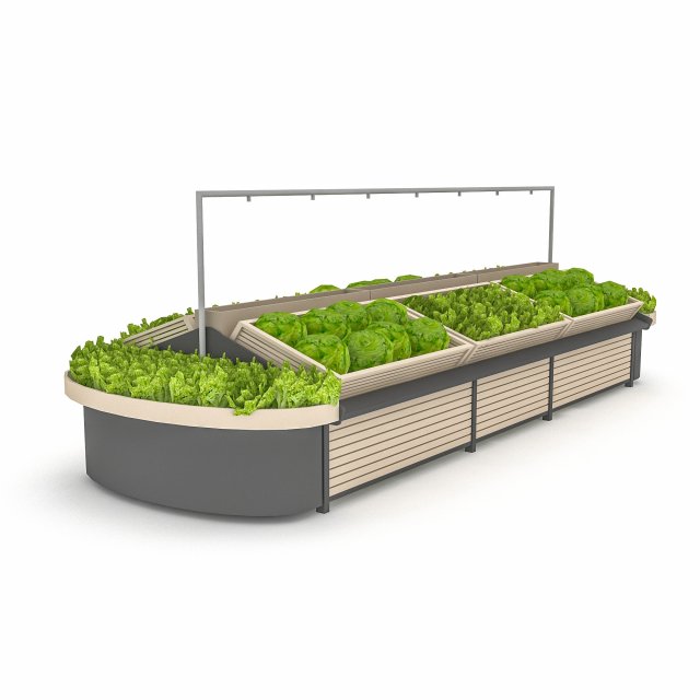greengrocer department fruit and vegetable 3Dモデル .c4d .max .obj .3ds .fbx .stl .blend 