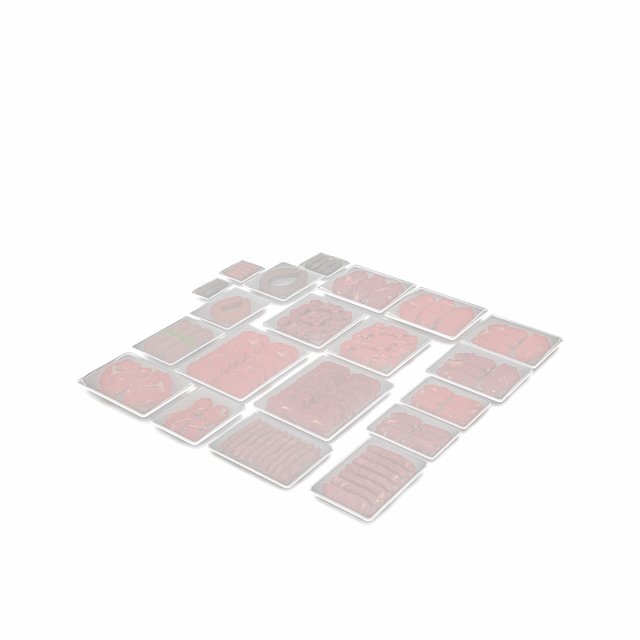 packaged meat and sausage varieties 3D Модель .c4d .max .obj .3ds .fbx .stl .blend 