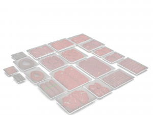 packaged meat and sausage varieties 3D Модель