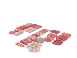 meat and sausage varieties 3D Model