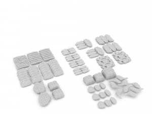 meat and sausage varieties 3D Model