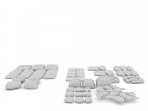 meat and sausage varieties 3D Model