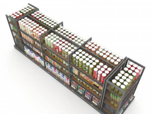 canned food 3d 3D Model