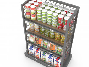 3d canned food 03 3D Model