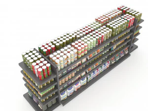 3d canned food 09 model 3D Model