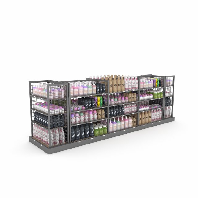 Cosmetic product market stand Modelo 3D .c4d .max .obj .3ds .fbx .stl .blend 