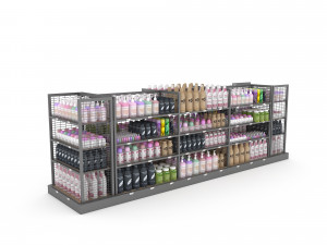 Cosmetic product market stand 3D Model
