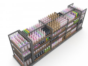 Cosmetic product market stand Modelo 3D