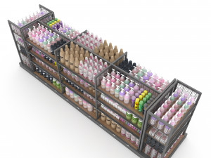 Cosmetic product market stand Modelo 3D