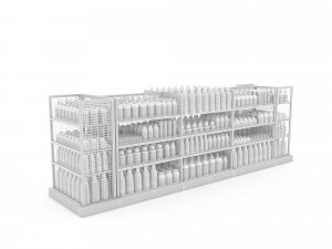 Cosmetic product market stand Modelo 3D