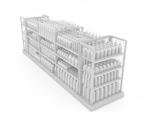 Cosmetic product market stand Modelo 3D