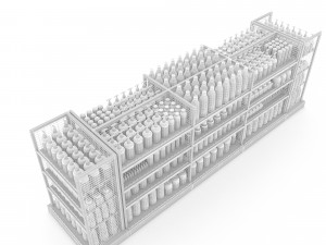 Cosmetic product market stand Modelo 3D