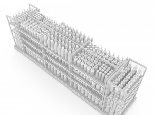 Cosmetic product market stand Modelo 3D