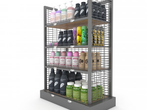 cosmetic product market stand 02 3D 모델