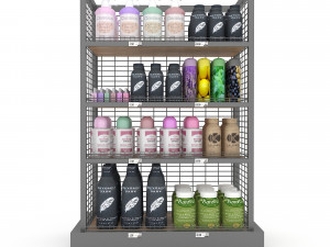 cosmetic product market stand 02 3D 모델