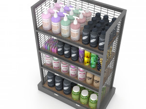 cosmetic product market stand 02 3D 모델