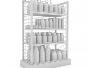 cosmetic product market stand 02 3D 모델