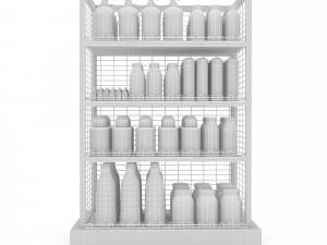 cosmetic product market stand 02 3D 모델