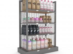 cosmetic product market stand 03 3D Model