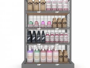 cosmetic product market stand 03 3D Model