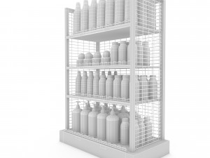 cosmetic product market stand 03 3D Model