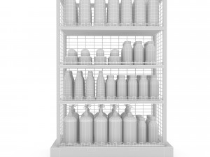 cosmetic product market stand 03 3D Model