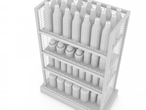cosmetic product market stand 03 3D Model