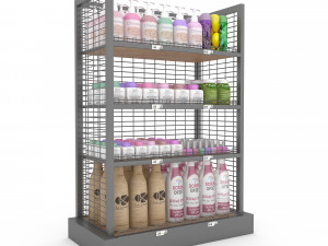 cosmetic product market stand 04 3D Model