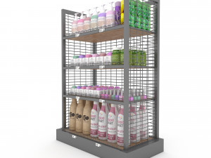 cosmetic product market stand 04 3D 模型