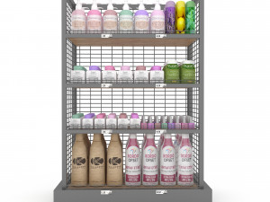cosmetic product market stand 04 3D 模型