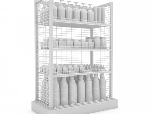cosmetic product market stand 04 3D 模型