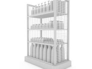 cosmetic product market stand 04 3D 模型