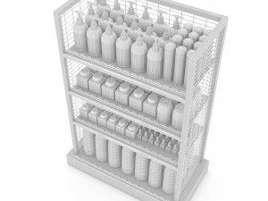 cosmetic product market stand 04 3D 模型