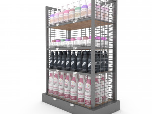 cosmetic product market stand 05 3Dモデル