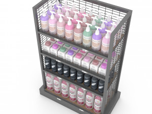 cosmetic product market stand 05 3Dモデル