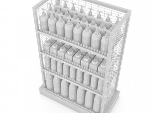 cosmetic product market stand 05 3Dモデル