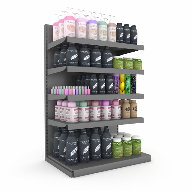 cosmetic product market stand 06 3D मॉडल .c4d .max .obj .3ds .fbx .stl .blend 