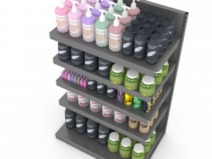cosmetic product market stand 06 3D मॉडल
