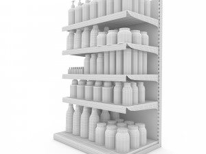 cosmetic product market stand 06 3D मॉडल