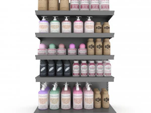 化粧品マーケットスタンド07 3Dモデル