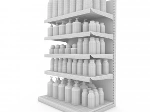 化粧品マーケットスタンド07 3Dモデル