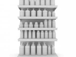 化粧品マーケットスタンド07 3Dモデル