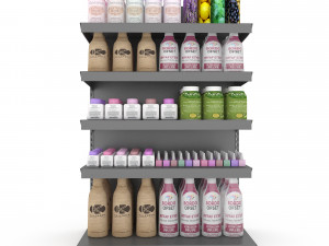 cosmetic product market stand 08 3D Model