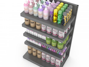 cosmetic product market stand 08 3D Model