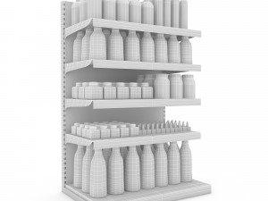 cosmetic product market stand 08 3D Model