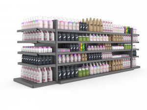 cosmetic product market stand 10 3D Model