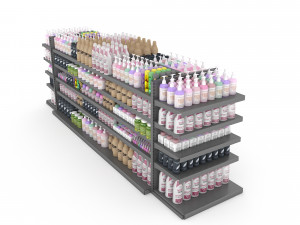 cosmetic product market stand 10 3D Model