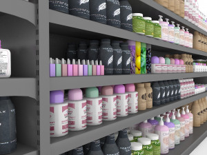 cosmetic product market stand 10 3D Model