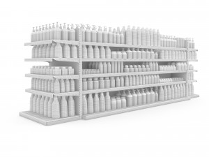 cosmetic product market stand 10 3D Model