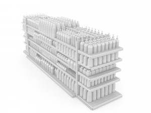 cosmetic product market stand 10 3D Model